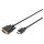 DIGITUS HDMI-Adapterkabel HDMI->DVI Full-HD 2m schwarz
