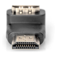 DIGITUS HDMI Adapter, 90° gewinkelt, schwarz-gold