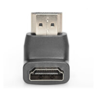 DIGITUS HDMI Adapter, 90° gewinkelt, schwarz-gold