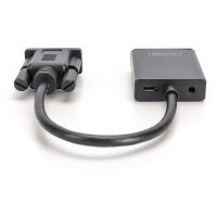 DIGITUS Konverter VGA > HDMI + Audio Full HD 1080p schwarz