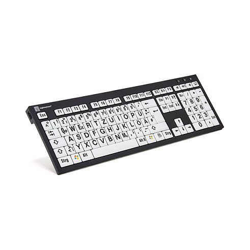 LogicKeyboard XL-Print Black on White DE (PC/Nero)