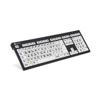 LogicKeyboard XL-Print Black on White DE (PC/Nero)