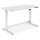 Schreibtisch elektrisch höhenverstellbar mit Schublade und USB-Ladestation 1200x600x120mm 50KG DIGITUS White