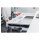 Schreibtisch elektrisch höhenverstellbar mit Schublade und USB-Ladestation 1200x600x120mm 50KG DIGITUS White