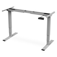 DIGITUS Elektrisch höhenverstellbares Tischgestell, Dual-Motor, 3-Stufen, Grau