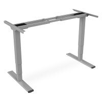 DIGITUS Elektrisch höhenverstellbares Tischgestell, Dual-Motor, 3-Stufen, Grau