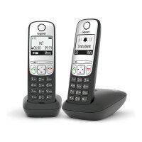 GIGASET A690A DUO mit Anrufbeantworter - schwarz/silber