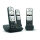 GIGASET A690A TRIO mit Anrufbeantworter - schwarz/silber