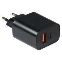 Charger USB-C 20W Black Inter-Tech PD-2120