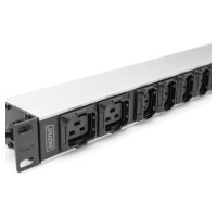 DIGITUS PDU 1HE 8xC13 2xC19 Ausgänge 230V/16A schwarz