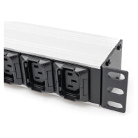 DIGITUS PDU 1HE 8xC13 2xC19 Ausgänge 230V/16A schwarz