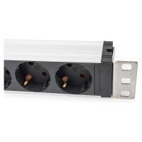 DIGITUS PDU 1HE 5x Schuko 16A Ausgänge 230V/16A schwarz