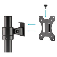 DIGITUS Single Pole Monitorhalterung, 32", 9 kg