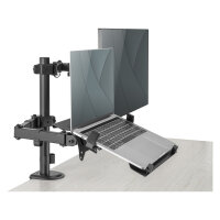 DIGITUS Single Monitorhalterung & Notebookhalterung, 1x32", 2x 9 kg