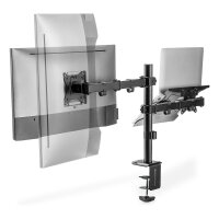 DIGITUS Single Monitorhalterung & Notebookhalterung, 1x32", 2x 9 kg