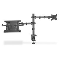 DIGITUS Single Monitorhalterung & Notebookhalterung, 1x32", 2x 9 kg