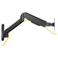 DIGITUS Universelle Monitor-Wandhalterung mit Gasdruckfeder und Schwenkarm