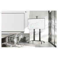 Collaboration Trolley / TV Präsentationswagen DIGITUS 70-120" 140KG Schwarz