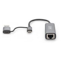 USB-C Adapter DIGITUS USB3.0/USB C 3.1 > 2.5G Ethernet