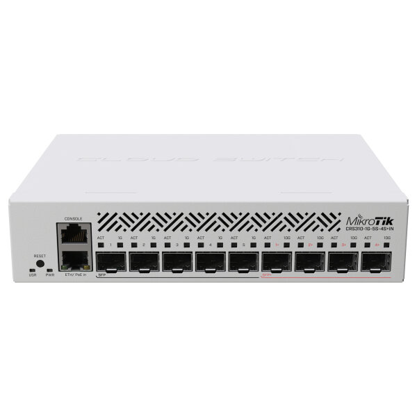 10P Mikrotik CRS310-1G-5S-4S+IN SFP+ POE+ RM