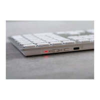 Cherry KW 9100 Slim - Tastatur Wireless white QWERTZ DE mit Mac-Layout
