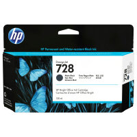 HP 728 130-ml Matte Black DesignJet Ink Cartridge