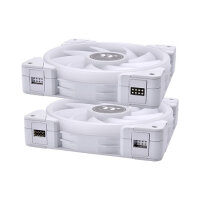 120mm Thermaltake SWAFAN EX12 RGB PC Cooling Fan White TT Premium Edition 3 Pack