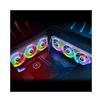 120mm Thermaltake SWAFAN EX12 RGB PC Cooling Fan White TT Premium Edition 3 Pack