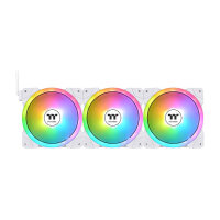 120mm Thermaltake SWAFAN EX12 ARGB PC Cooling Fan White TT Premium Edition 3 Fan Pack