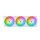 120mm Thermaltake SWAFAN EX12 ARGB PC Cooling Fan White TT Premium Edition 3 Fan Pack