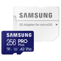 CARD 256GB Samsung Pro Plus microSD UHS-I U3 Full HD 4K UHD