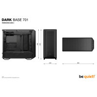 Midi be quiet! Dark Base 701 Black