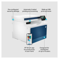FL HP Color LaserJet Pro MFP 4302fdn Farblaser-Multifunktionsdrucker 4in1 A4 LAN Duplex ADF