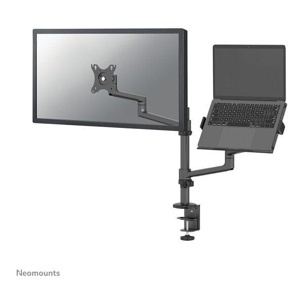 Neomounts DS20-425BL2 Tischhalterung für 17-27" Bildschirme und 11.6-17.3" Laptops - Schwarz