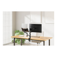 Neomounts DS20-425BL2 Tischhalterung für 17-27" Bildschirme und 11.6-17.3" Laptops - Schwarz