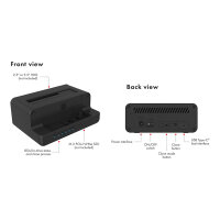 ICY BOX IB-2914MSCL-C31 Klon- und DockingStation für M.2 NVMe SSD und 3.5"/2.5" SATA HDD/SSD
