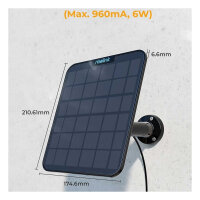 Reolink Schwarzes 6W Solarpanel