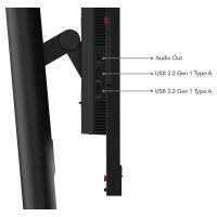 61cm/24" (1920x1080) Lenovo ThinkVision T24v-30 16:9 FHD IPS 75Hz 4ms HDMI VGA DP Speaker Webcam Black