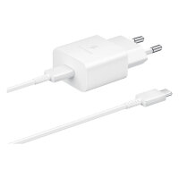 Samsung Schnellladegerät 15W Netzteil inkl. Datenkabel USB Type-C white