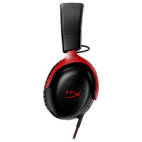 HP HyperX Cloud III Gaming Headset/7.1 Sound/DTS Headphone:X/Spatial Sound/Over-Ear - schwarz/rot