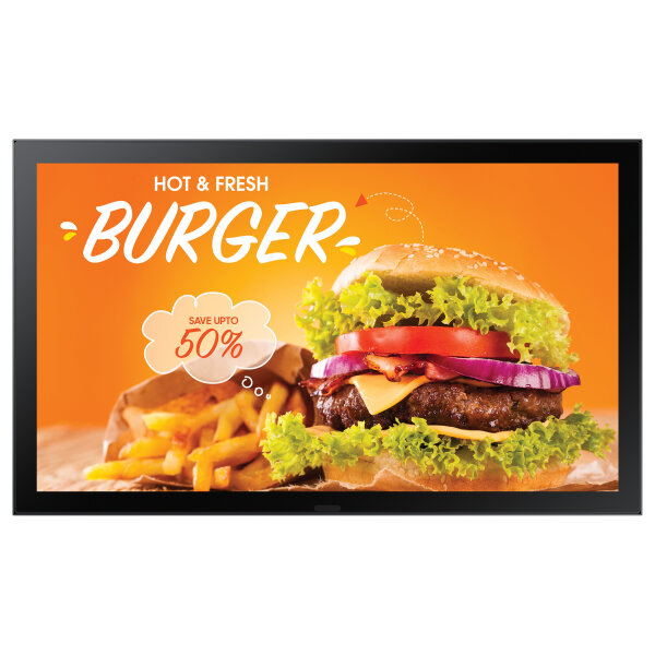 61cm/24" (1920x1080) Samsung LH24OHBEBGBXEN 16:9 FHD IPS Outdoor 14ms 24/7 USB HDMI LAN 24%Haze Tizen Black