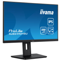 60,5cm/24" (1920x1080) iiyama ProLite XUB2492HSU-B6 FHD IPS 100Hz 0,4ms 16:9 HDMI DP USB Pivot LS Black