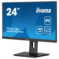 60,5cm/24" (1920x1080) iiyama ProLite XUB2492HSU-B6 FHD IPS 100Hz 0,4ms 16:9 HDMI DP USB Pivot LS Black