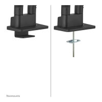 Neomounts DS70S-950BL2 vollbewegliche Tischhalterung für 17-35" Bildschirme - Schwarz