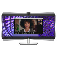 86,71cm/34" (3440x1440) Dell P3424WEB 21:9 Curved WQHD IPS 60Hz 5ms HDMI DP RJ45 Webcam USB-C VESA Black/Silver