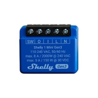 Shelly Relais "1 Mini Gen. 3" WLAN BT max. 8A 1...