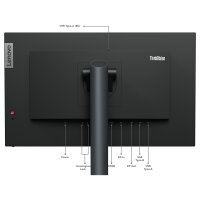 60,5cm/23,8" (2560x1440) Lenovo ThinkVision P24q-30 16:9 QHD IPS 60Hz 4ms HDMI DP USB Vesa Black