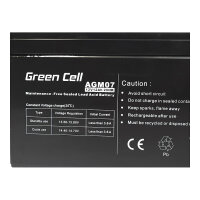 Green Cell Ersatzbatterie AGM07 12V/12Ah