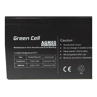 Green Cell Ersatzbatterie AGM05 12V/7.2Ah