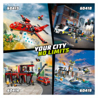 LEGO City Feuerwehrstation mit Drehleiterfahrzeug 60414